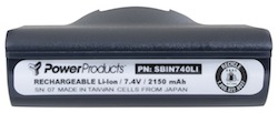 BATTERY FOR INTERMEC 700 COLOR - 7.4V / 2500 mAh / 18.5 Wh / Li-Ion